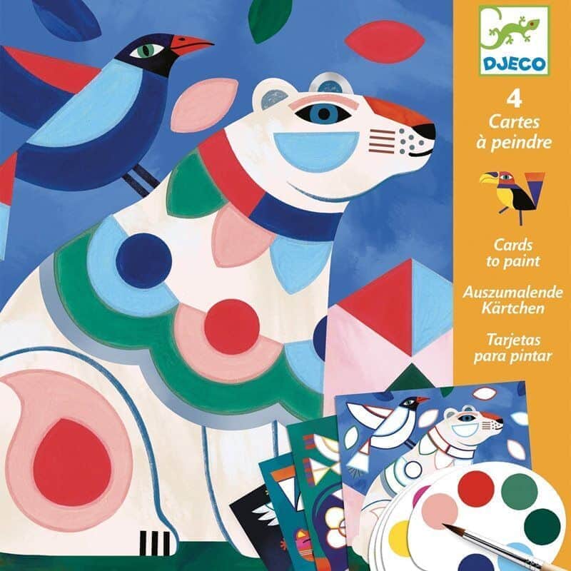 יצירה עם צבעי מים - חיות מעודנות DJECO