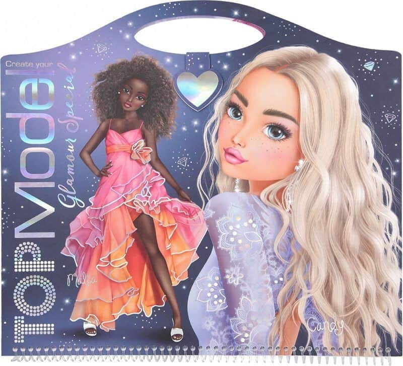 טופ מודל | חוברת צביעה ועיצוב בגדים glamour