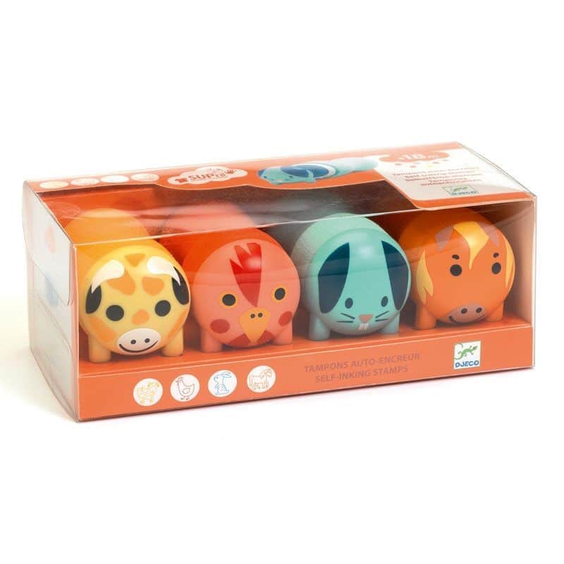 יצירה לקטנטנים - חותמות חיות חווה |DJECO