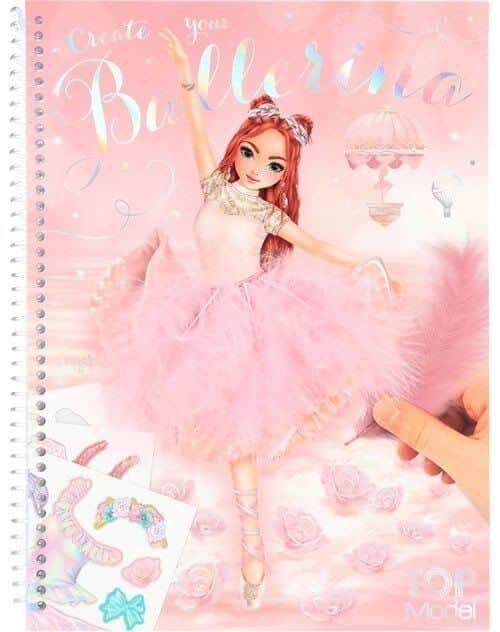 טופ מודל חוברת יצירה והדבקה בגדים לרקדניות בלט | TOP MODEL