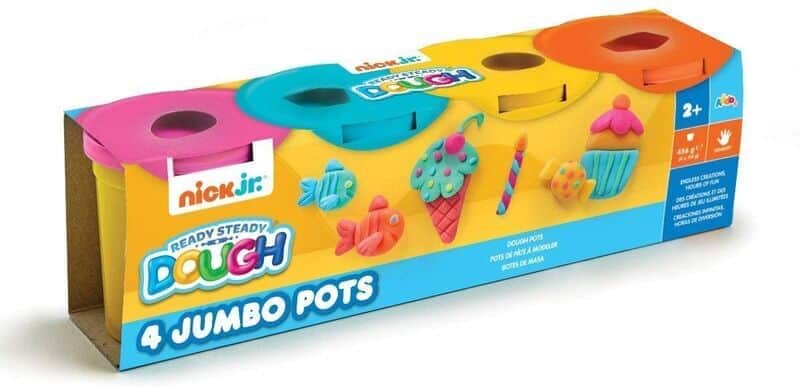 בצק צבעוני 4 מיכלים