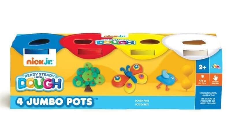 בצק צבעוני 4 מיכלים צבעי בסיס