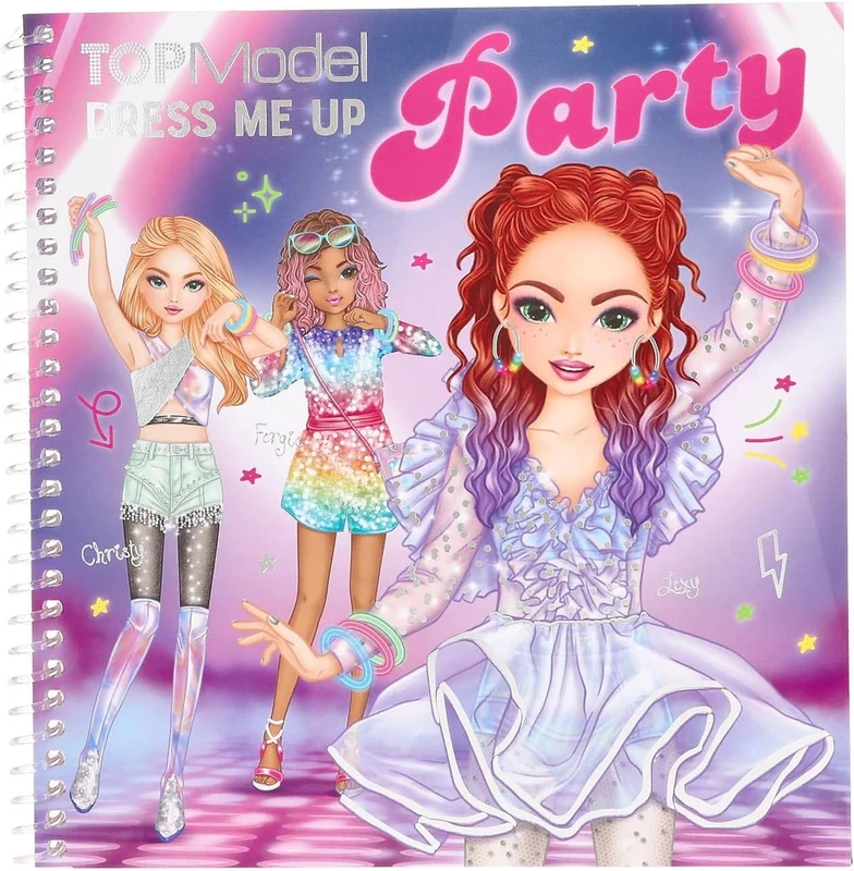 חוברת עיצוב בגדים dress me up party טופ מודל