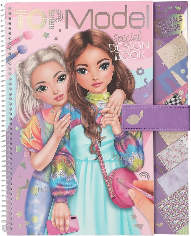 חוברת עם שבלונות לעיצוב בגדים | TOP MODEL