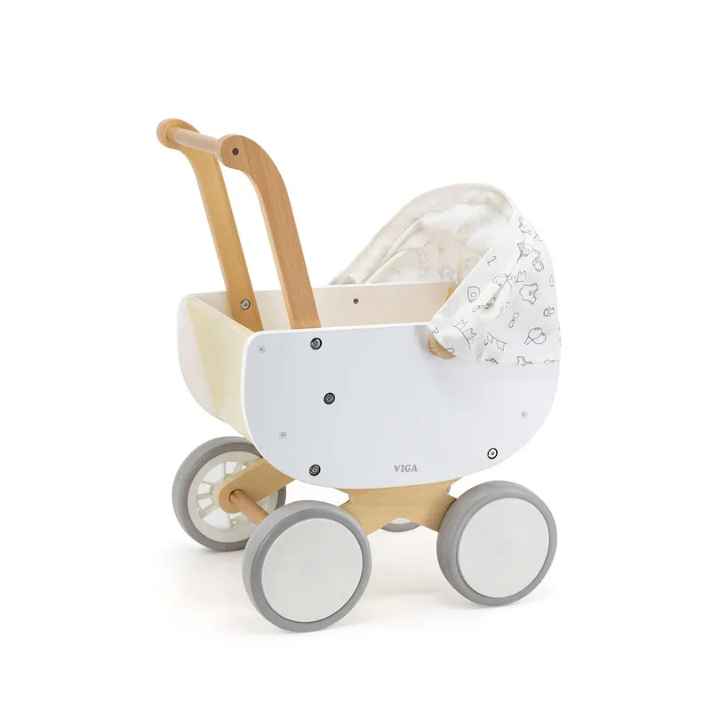 עגלת בובה לבנה | ויגה