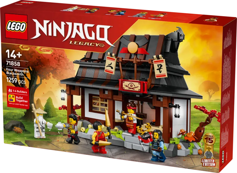 לגו נינג'ה-גו - נפח ארבעת הנשקים - מהדורת חגיגות 15 שנה 71858