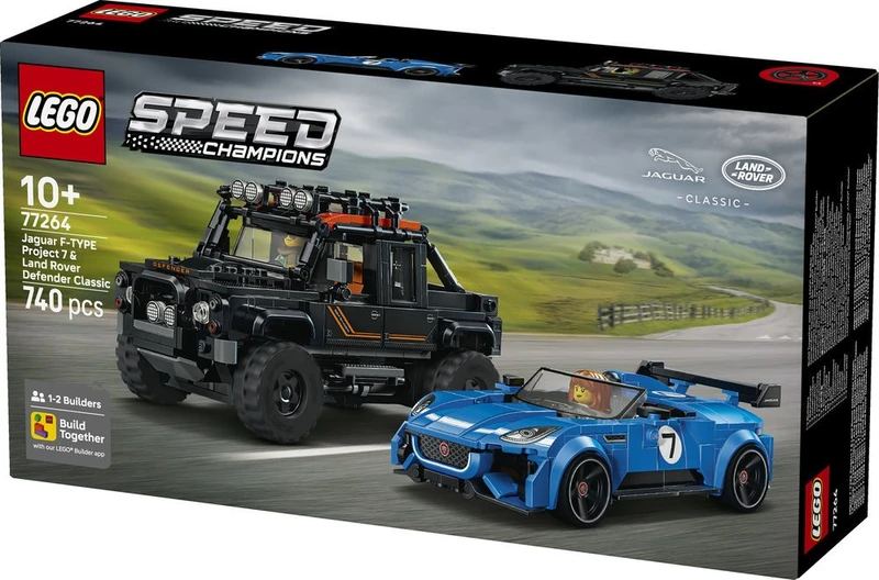 לגו ספיד - Jaguar Project 7 ו-Land Rover Defender (77264)