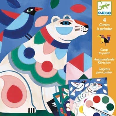 יצירה עם צבעי מים - חיות מעודנות DJECO