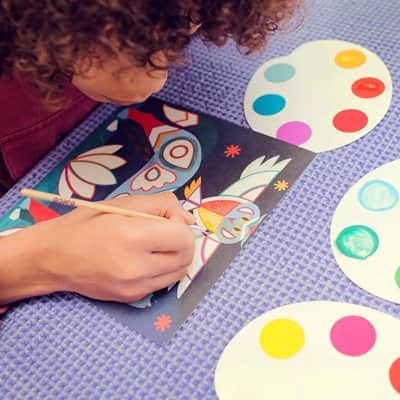 יצירה עם צבעי מים - חיות מעודנות DJECO