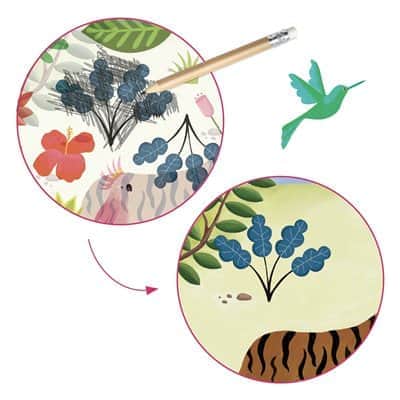 יצירה בהשראת אומנים-רוסו מדבקות עיפרון | Djeco