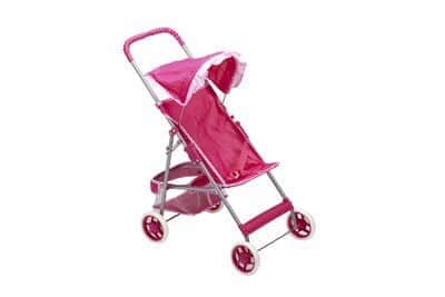 עגלה לבובה - ורוד