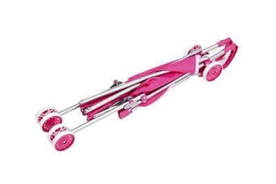 עגלת טיולון לבובה- ורוד