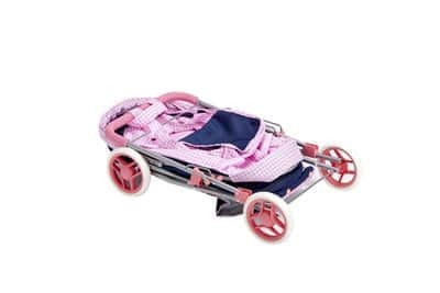 עגלת שכיבה לבובה בצבע נייבי