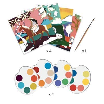 יצירה בהשראת אמנים - פול גוגן צבעי מים | DJECO