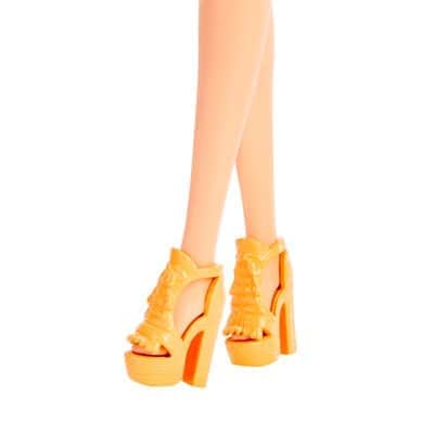 בובת ברבי פשניסטה שמלה עם הדפס פירות