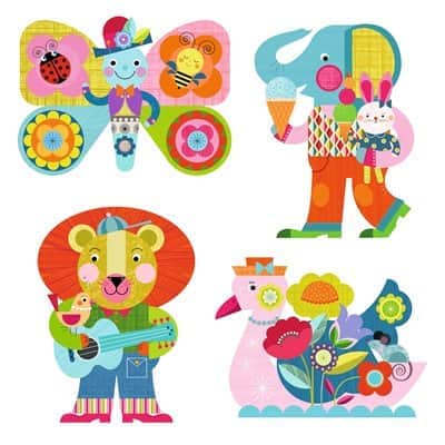 יצירה צביעה עם מים אנימלו לן | Djeco