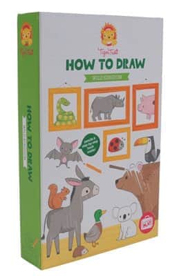 איך לצייר בשלבים ממלכת החיות