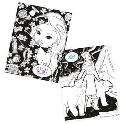 חוברת עיצוב ציור צביעה POP ART | טופ מודל