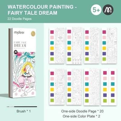 חוברת צבעי מים | חלומות מהאגדות