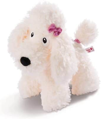 בובת פרווה פודל לבן 27 ס"מ |ניקי NICI