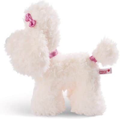בובת פרווה פודל לבן 27 ס"מ |ניקי NICI