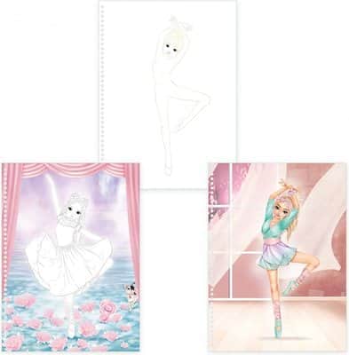 טופ מודל חוברת יצירה והדבקה בגדים לרקדניות בלט | TOP MODEL