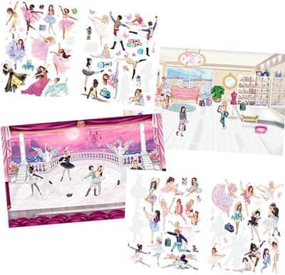 טופ מודל חוברת יצירה והדבקה רקדניות בלט | TOP MODEL