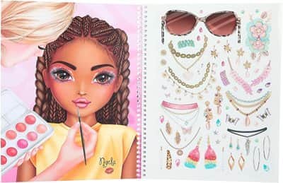 חוברת צביעה איפור | טופ מודל