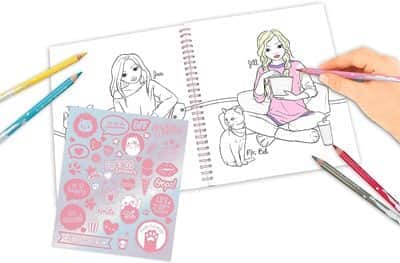 חוברת צביעה והדבקה חתולים | טופ מודל TOP MODEL