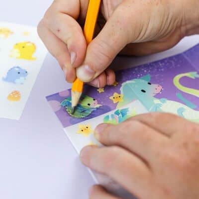 מיני מדבקות קסם יצורים קסומים | Tiger