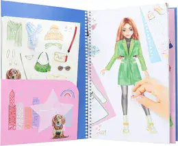 חוברת הדבקה וציור CITYGIRL | TOP MODEL