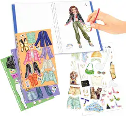 חוברת הדבקה וציור CITYGIRL | TOP MODEL