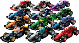 לגו Minifigures | מכונית מרוץ ®F1 לאספנות