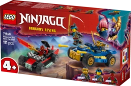 לגו נינג'ה גו - רוג נגד דריקס בדו-קרב מכוניות מרוץ 71840