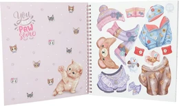 חוברת צביעה והדבקה KITTY| טופ מודל