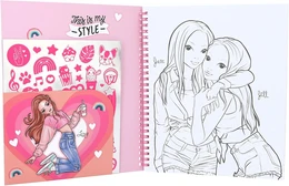 חוברת צביעה פאייטים לב חברות | TOP MODEL