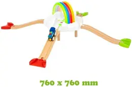 סט רכבת ומסילות ראשון שלי בצבעי הקשת | BRIO בריו