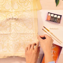 סדנת אמן 11- ציור על משי Djeco