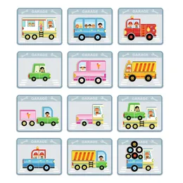 מגנטים אינ-זה-בוקס - כלי רכב| Djeco