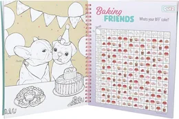 חוברת יצירה ומדבקות cake & bake | טופ מודל