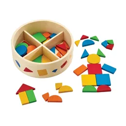קופסת מוזאיקה- מונטסורי | Plan Toys