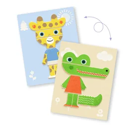 מגנטים אינ-זה-בוקס - חיות משוגעות | Djeco