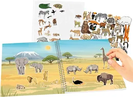 חוברת מדבקות חיות טופ מודל TOP MODEL