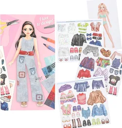 חוברת מדבקות Design Studio | טופ מודל