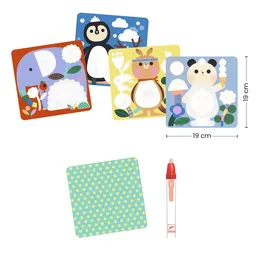 יצרה לקטנטנים צביעה עם מים - חיות מהעולם | Djeco