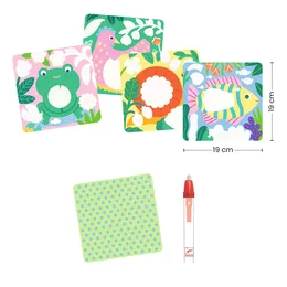 יצרה לקטנטנים צביעה עם מים - חיות הגינה עם הילדים | Djeco