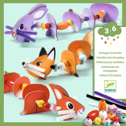 יצירה לקטנטנים - חיות מתוקות השחלה | Djeco