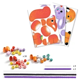 יצירה לקטנטנים - חיות מתוקות השחלה | Djeco