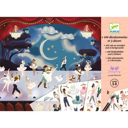 יצירה הדבקה עם עפרון - רקדניות הבלט | Djeco
