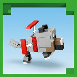 לגו מיינקראפט - מתקפת צ‘יקן ג‘וקי במדבר 21592